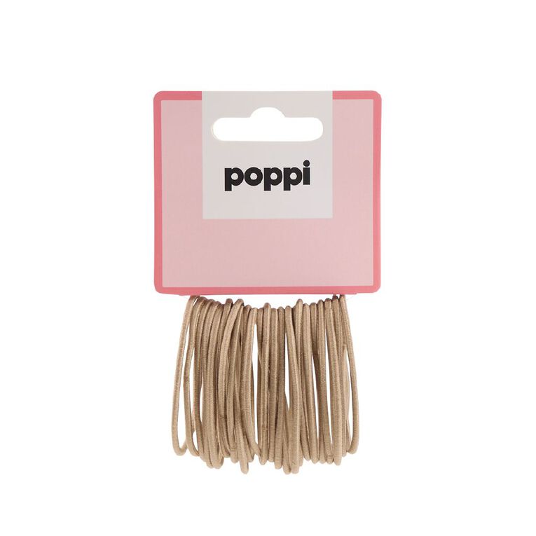 Poppi Thin Elastic Blonde 24 Pack, , hi-res