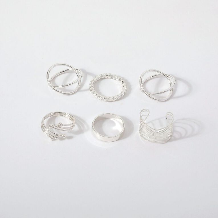 Ring Set Silver, , hi-res