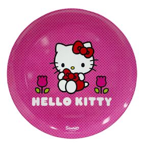Hello Kitty Melamine Plate Pink Dark