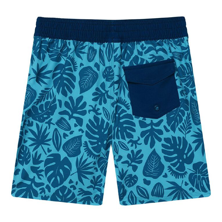 Young Original Stretch Swim Shorts, Green Mid, hi-res