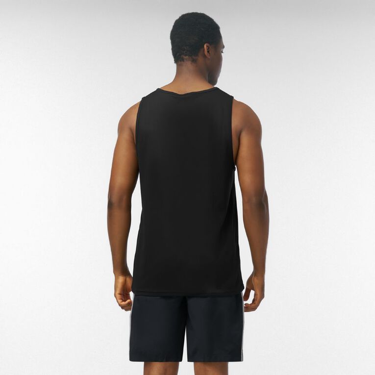 Active Intent Men's Cooldry Singlet, Black, hi-res