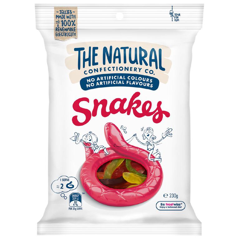 The Natural Confectionery Co. Snakes 230g