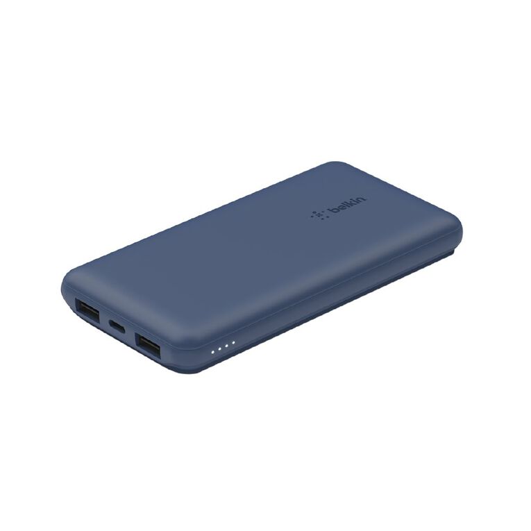 Belkin 10K USB-A and USB-C 15W Power Bank Blue, , hi-res