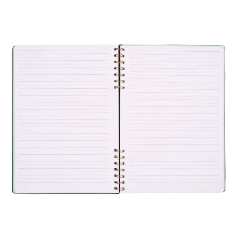 Uniti Stationery Check Green A4 Notebook, , hi-res