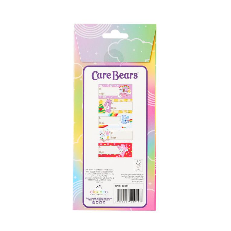 Care Bears Christmas Gift Tag Stickers 20 Pack, , hi-res