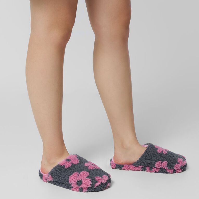 H&H Women's Bailey Scuff Slippers, Blue, hi-res