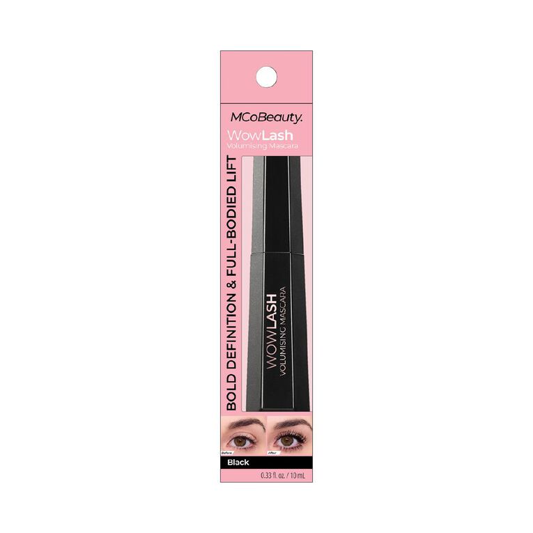 MCoBeauty Wow Lash Volumising Mascara Black, , hi-res