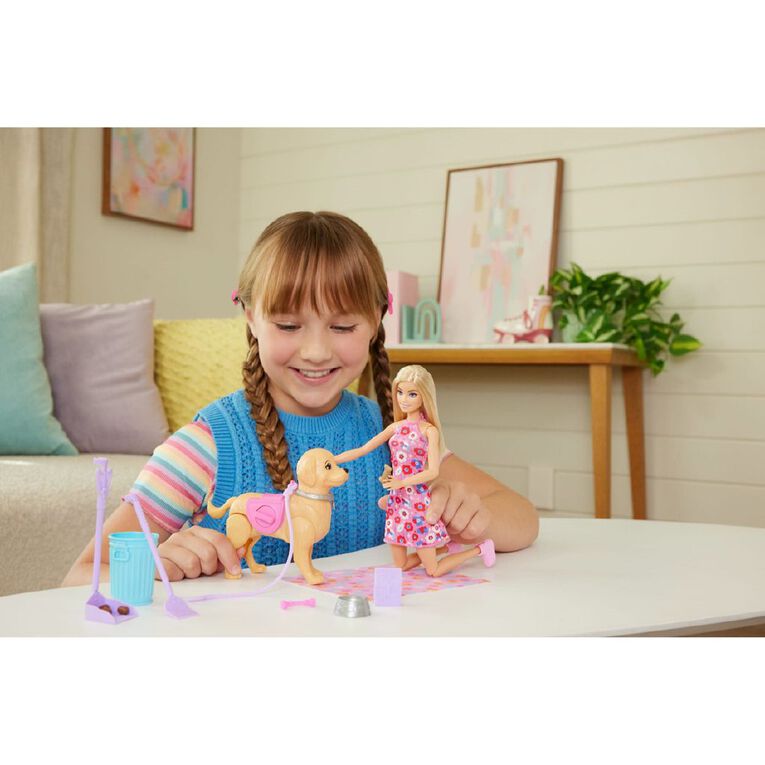 Barbie Doll & Walking Potty Puppy Set, , hi-res