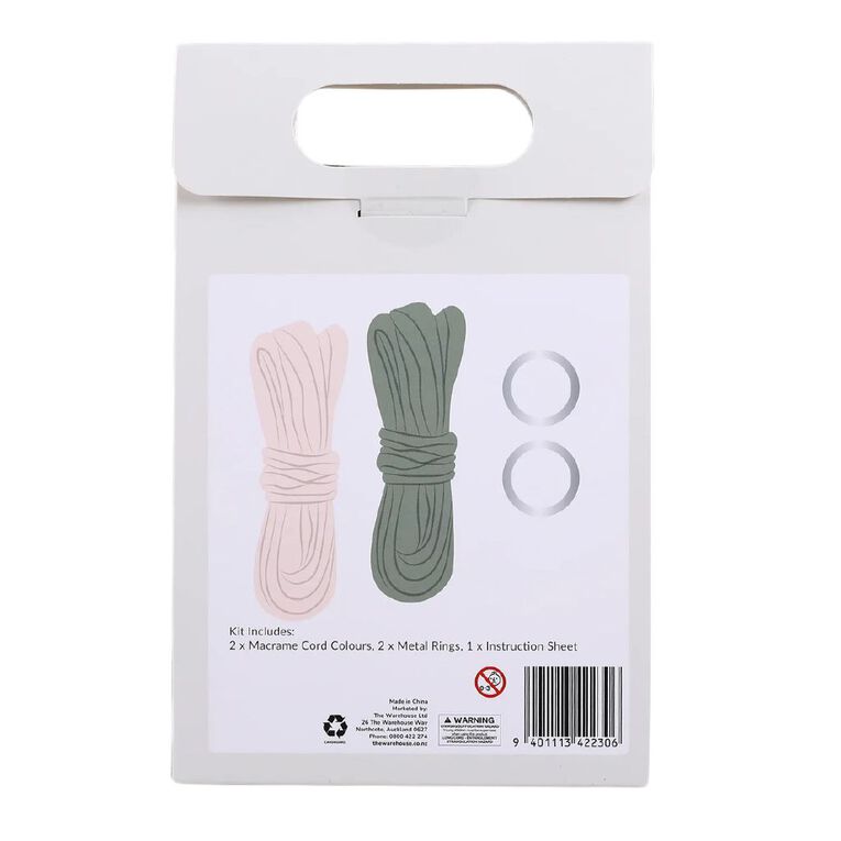 Uniti DIY Mini Macrame Plant Hangers Kit, , hi-res