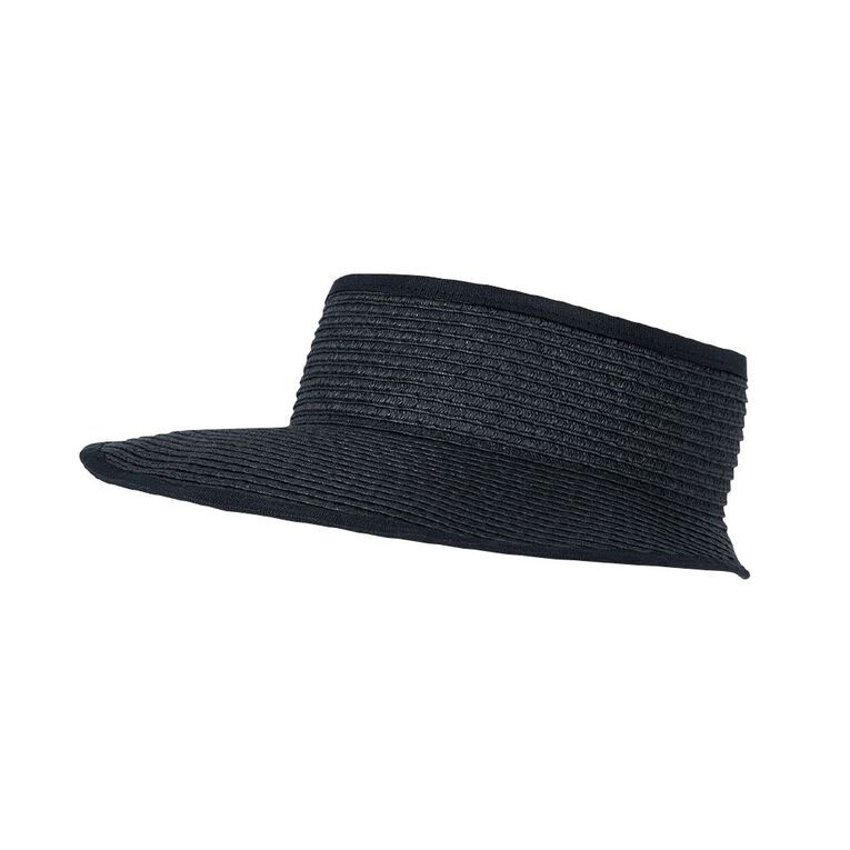 H&H Women's Classic Visor, Black, hi-res