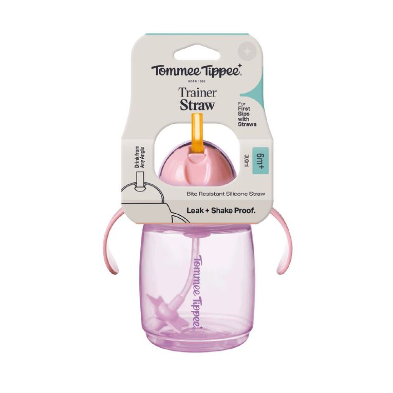 Tommee Tippee Trainer Straw Cup 300ml 6 Months+ Assorted, , hi-res