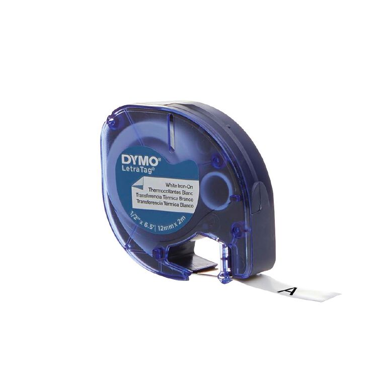 Dymo LetraTag Iron-On Labels 2 Pack White | The Warehouse