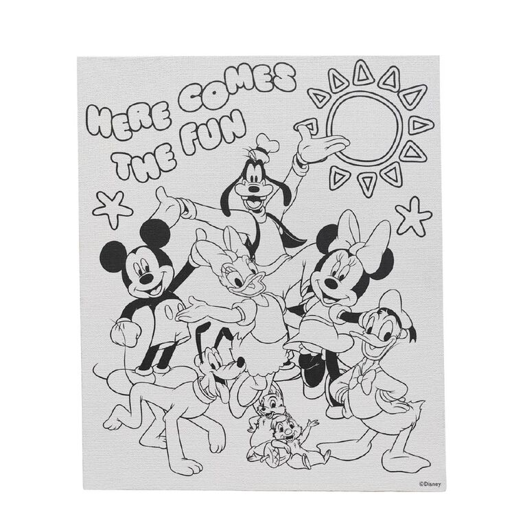 Mickey Mouse and Friends Art Canvas Paint Set, , hi-res