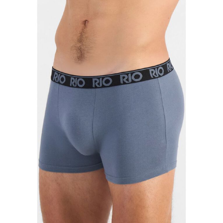 Rio Men's Hipster Trunks 3 Pack, Grey Mid, hi-res