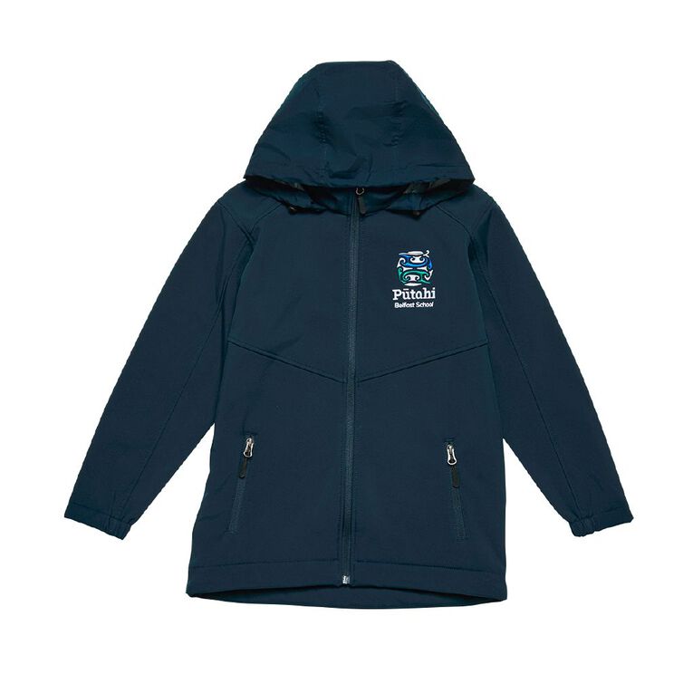 Schooltex Belfast School Softshell Jacket with Embroidery, Navy, hi-res