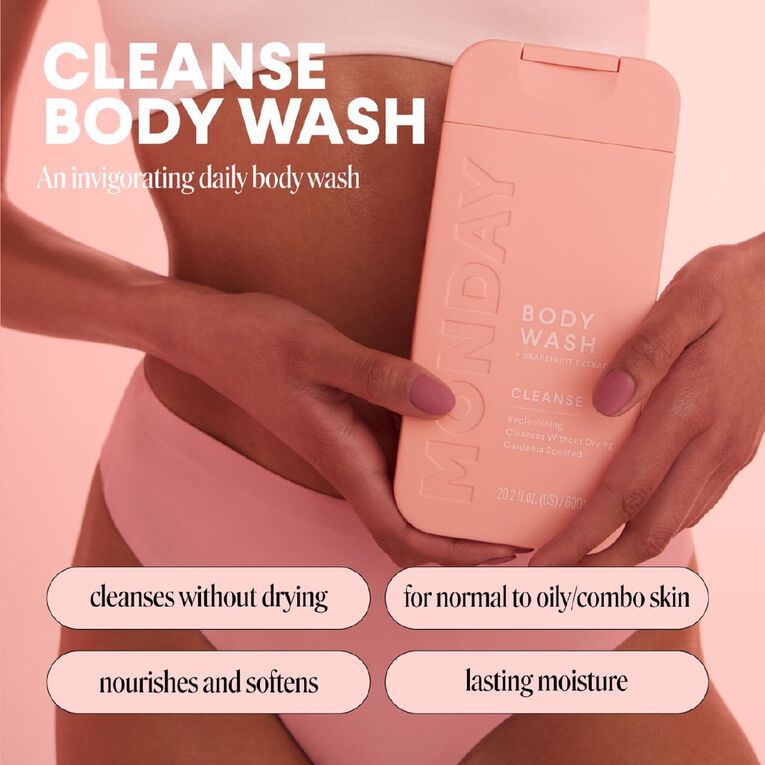 Monday Haircare Body Wash Cleanse 600ml, , hi-res