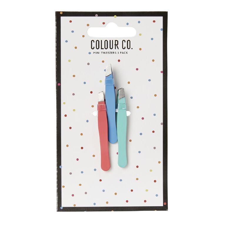 Colour Co. Mini Tweezers 3 Pack The Warehouse