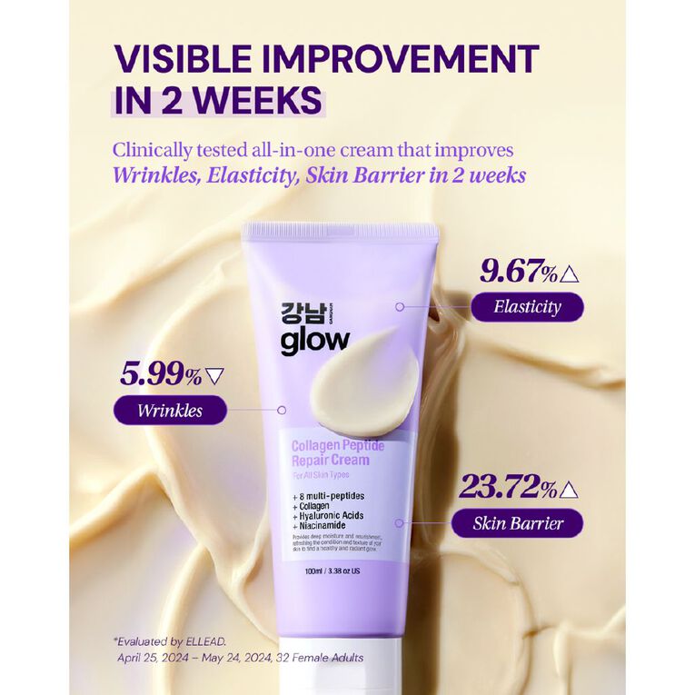Gangnam Glow Collagen Peptide Repair Cream K-Beauty, , hi-res