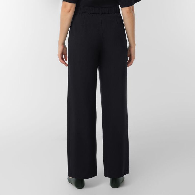 H&H Women's Straight Leg Tailored Pants, Black, hi-res