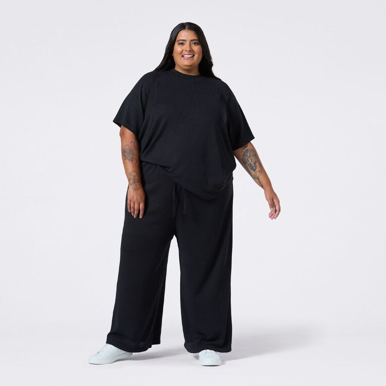 H&H Curve Women's Cosy Top, Black, hi-res