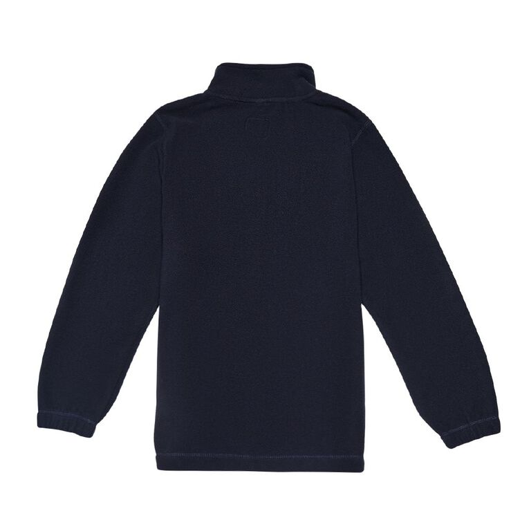 Schooltex Mokoia Intermediate New Polar Fleece Jacket with Embroidery, Navy, hi-res