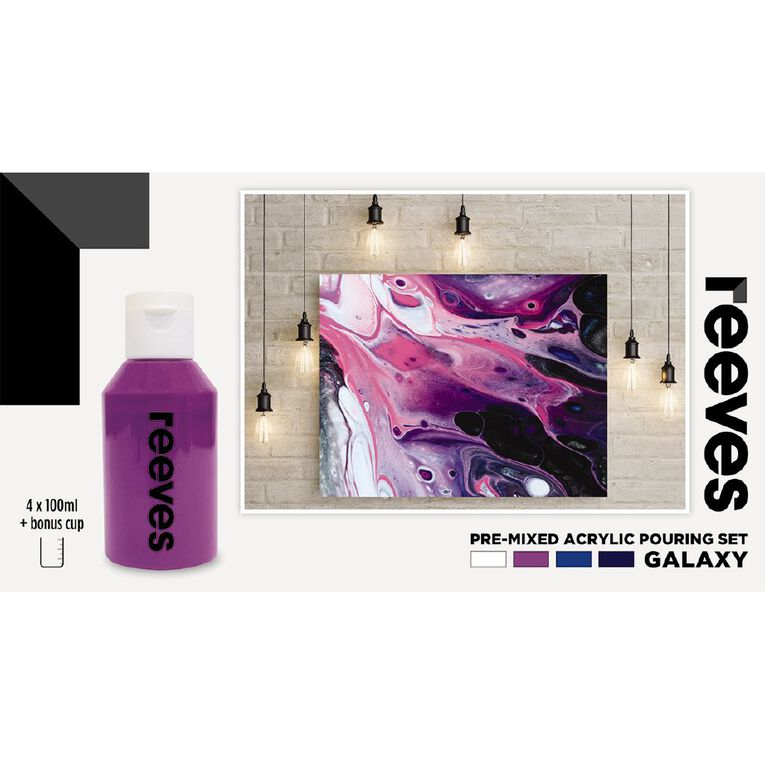 Reeves Paint Pouring Set Galaxy 4 Pack, , hi-res