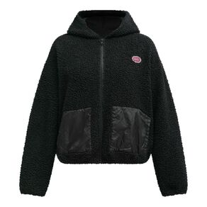 BRDRLESS Cleo ZIp-Thru Long Sleeve Teddy Fleece