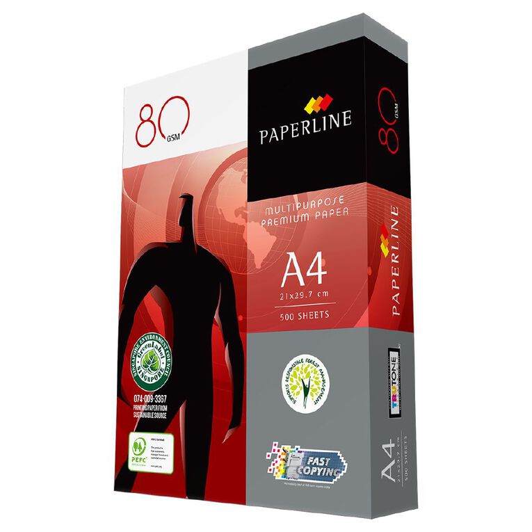 Paperline Paperline 80gsm A4 210 x 297, , hi-res
