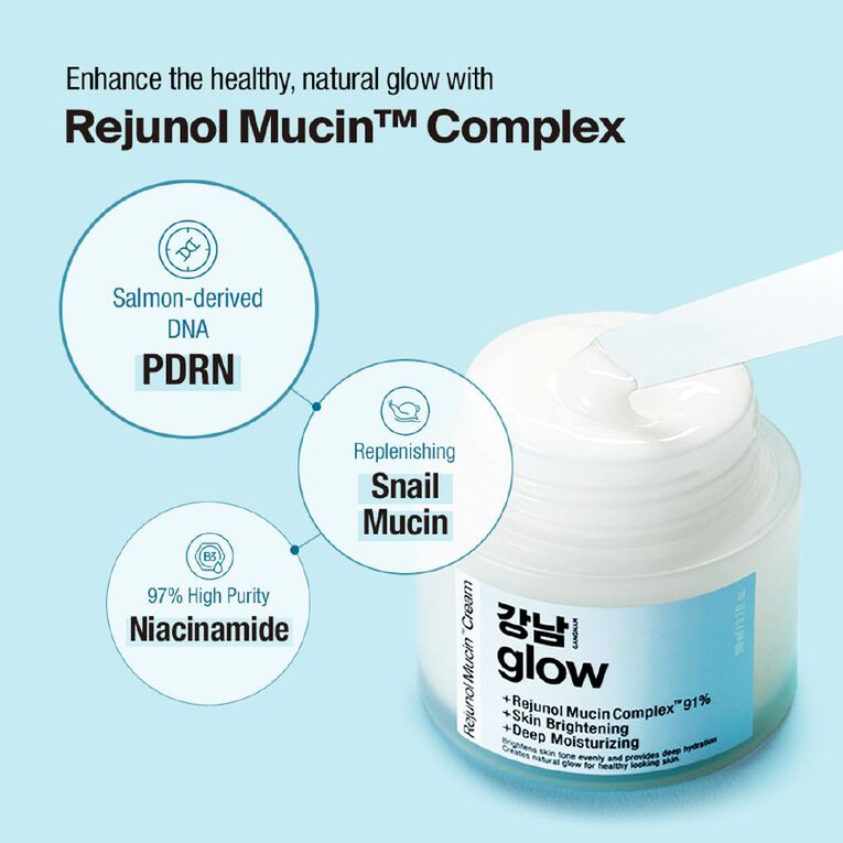 Gangnam Glow PDRN+Snail Mucin Cream K-Beauty, , hi-res