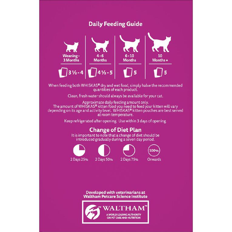 Whiskas Kitten with Chicken Pouch 12 Pack 85g, , hi-res