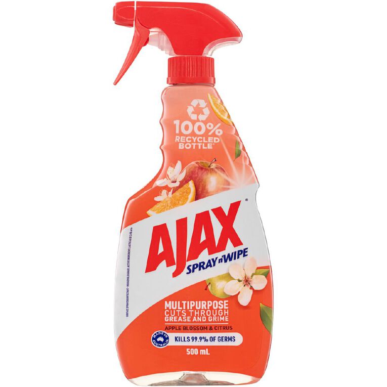 Ajax Spray n' Wipe Apple Blossom & Citrus 500ml, , hi-res