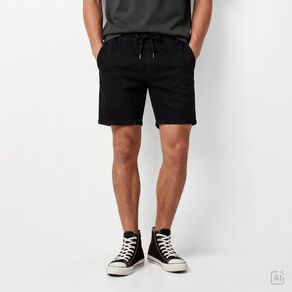 Garage Men's Denim Elastic Waist Shorts