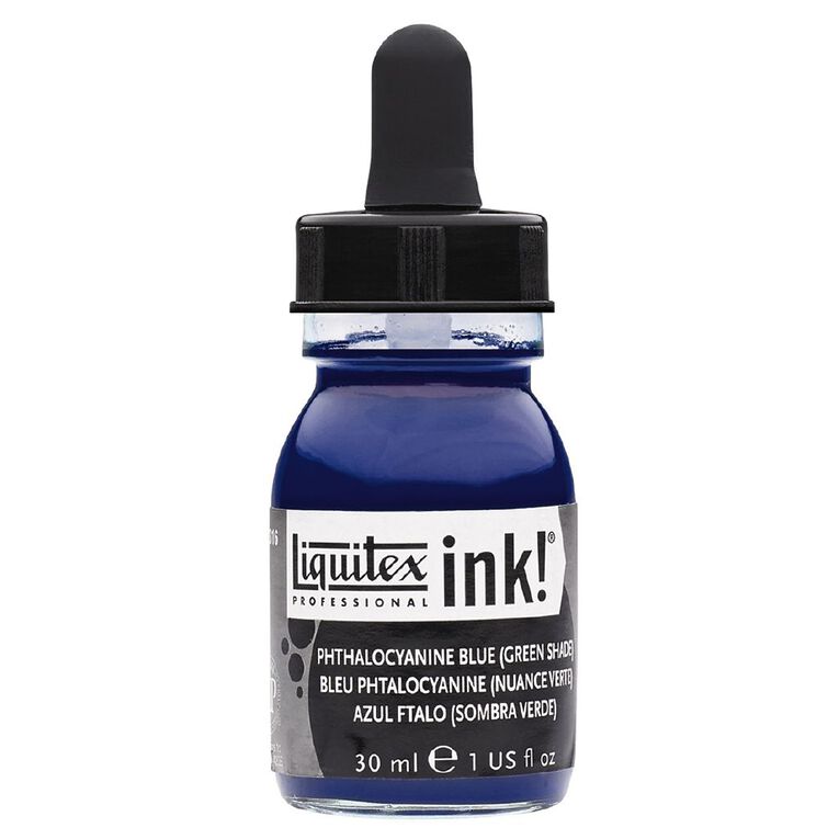 Liquitex Ink 30ml Phthalo Blue (Green Shade), , hi-res