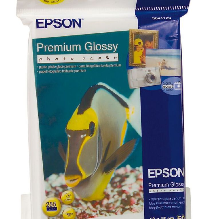 Epson Photo Paper S041729 Glossy 255gsm 6 x 4 50 Pack, , hi-res