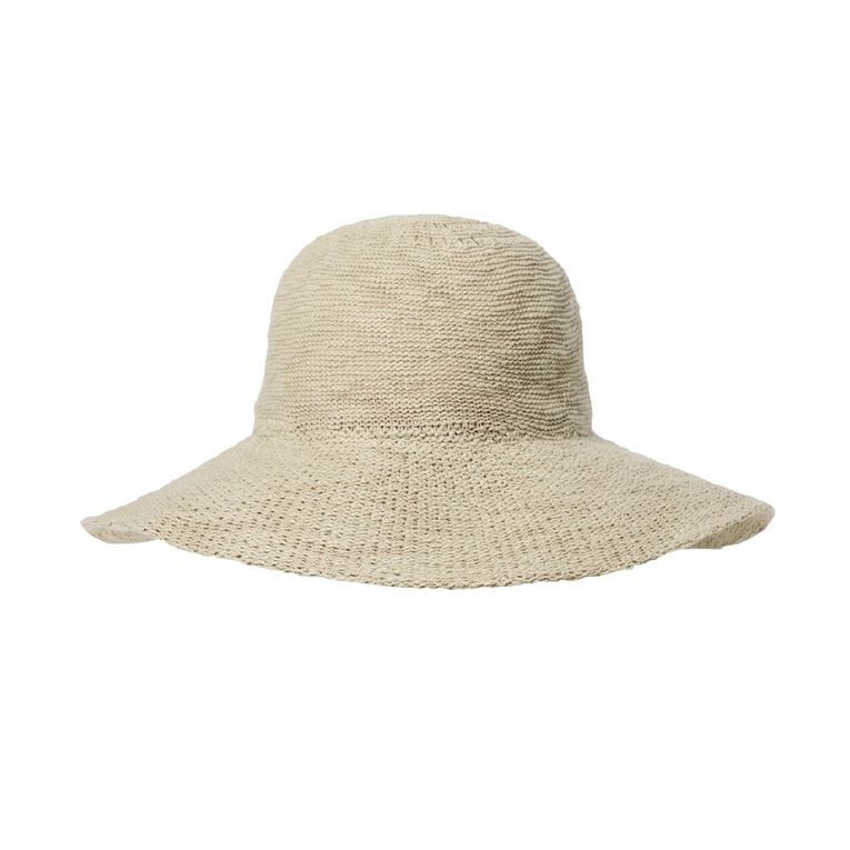 H&H Women's Packable Brimmed Hat, Brown Light, hi-res