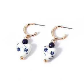 H&H Floral Heart Droplet Earrings