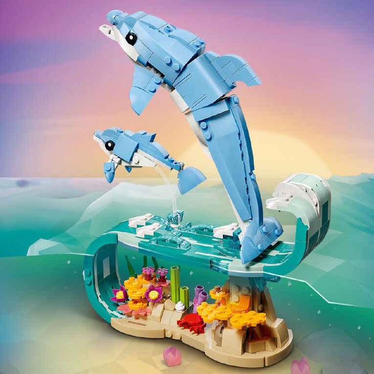LEGO CREATOR Sea Animals Beautiful Dolphins 31385, , hi-res