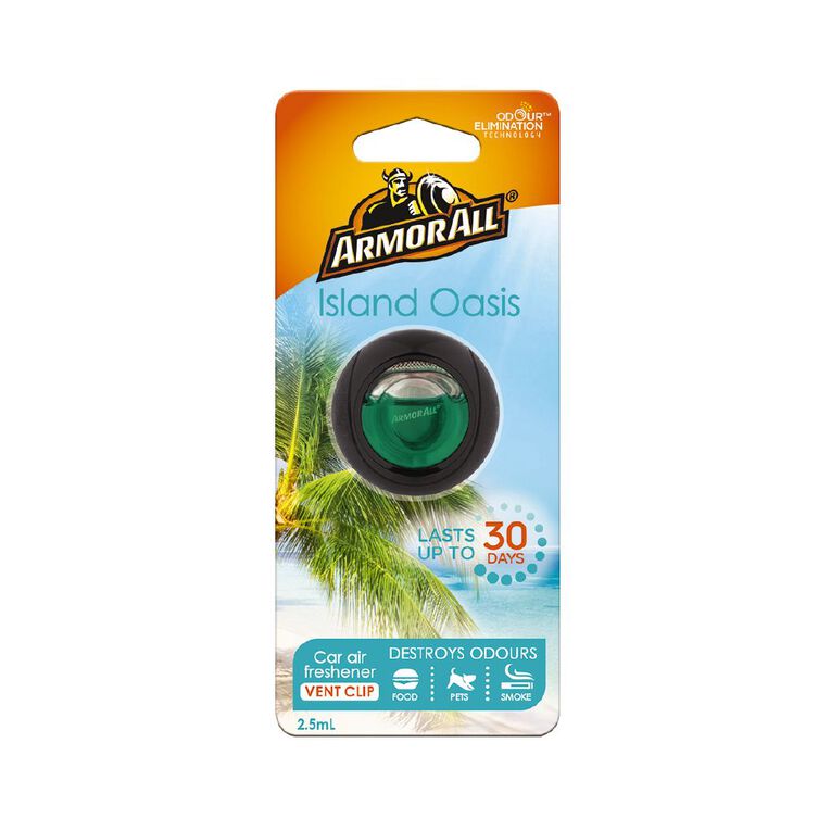 Armor All Mini Diffuser Vent Mount Car Air Freshener Island Oasis, , hi-res