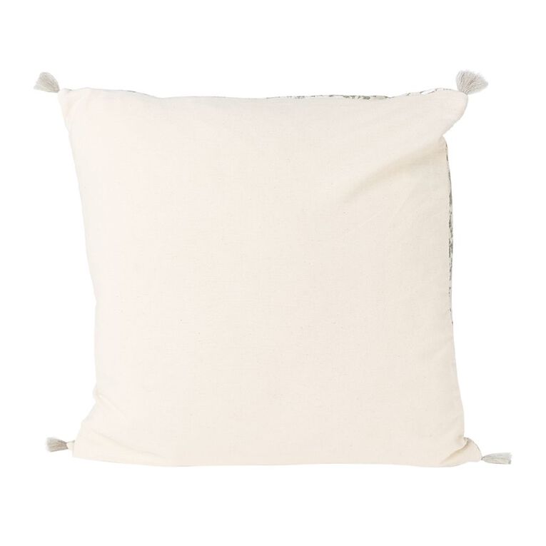 Living & Co Cushion Vine Green 45cm x 45cm, , hi-res