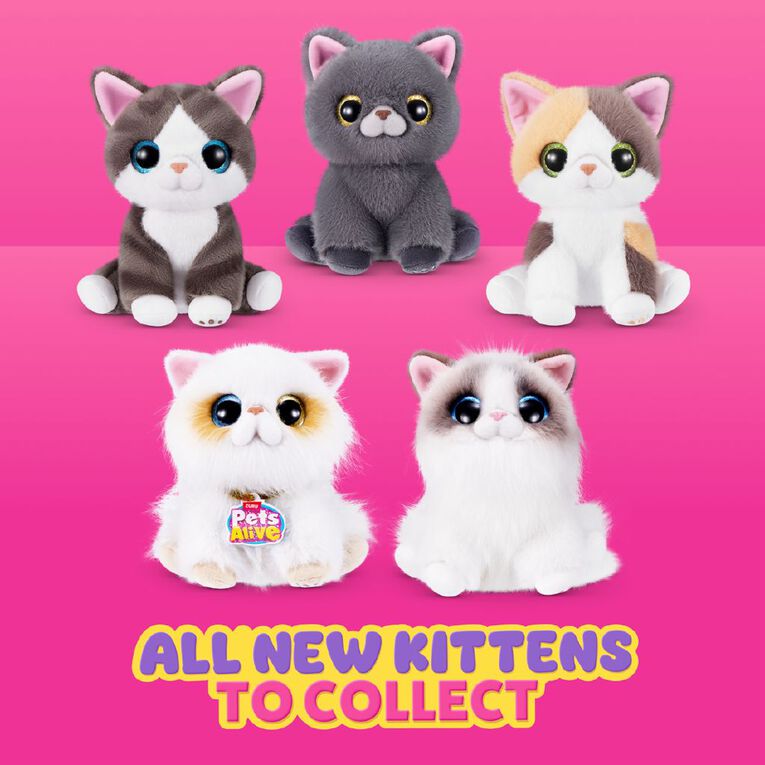 Zuru Pets Alive Smitten Kittens Interactive Plush Series 2, , hi-res