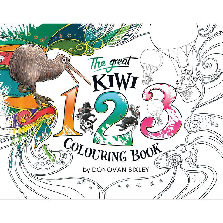 The Great NZ 123 Colouring Book, , hi-res