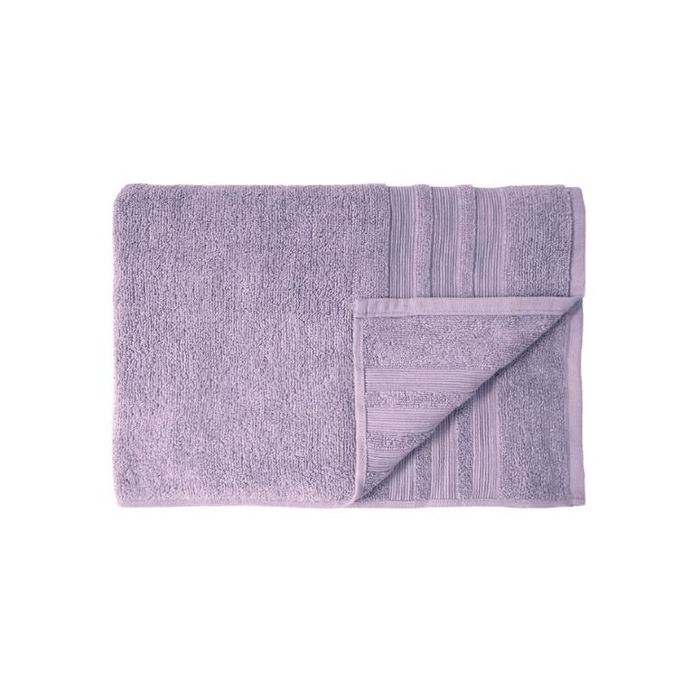 Living & Co Plush Plain Bath Towel Lilac, , hi-res