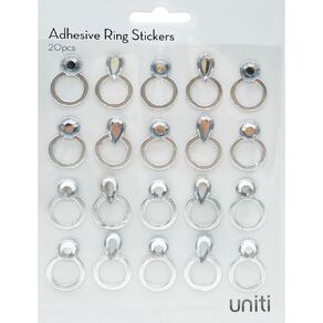 Uniti Gem Ring Stickers 20 Pieces