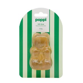 poppi jelly soap coconut and lime 100g