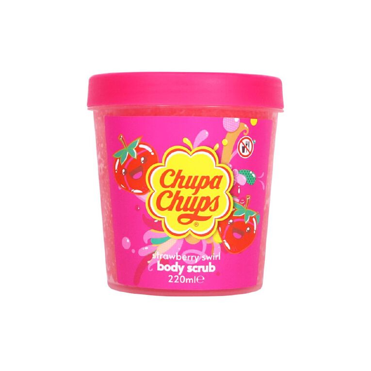 Chupa Chups Body Scrub Strawberry Swirl 220ml, , hi-res