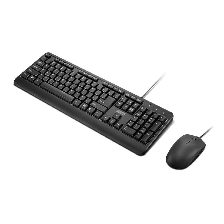 Lenovo 160 Wired Combo Keyboard And Mouse Black, , hi-res