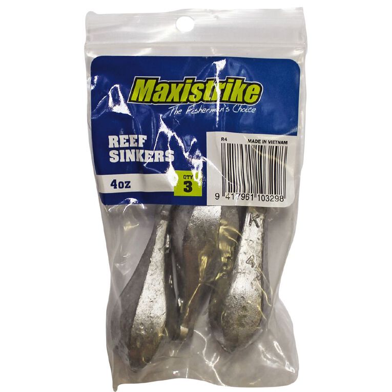 Maxistrike Fishing Sinkers Reef oz Pack The Warehouse