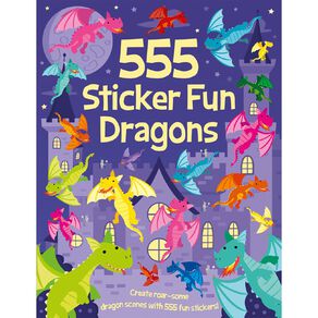 555 Sticker Fun: Dragons