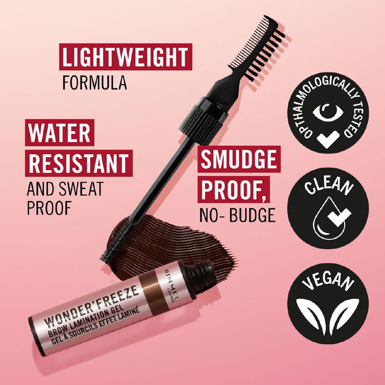 Rimmel Wonder Freeze Brow Gel 001 Clear, , hi-res