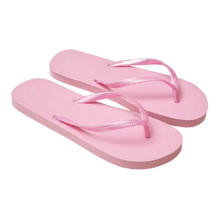 H&H Women's Plain Jandals, Pink, hi-res